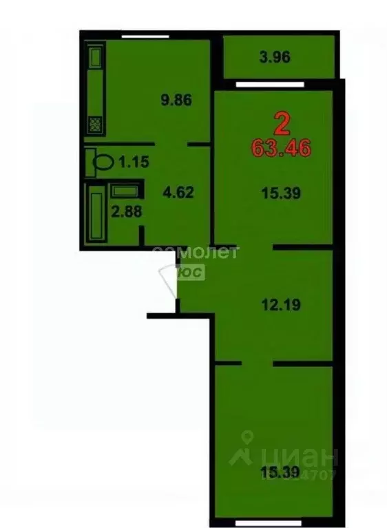 2-к кв. Московская область, Люберцы городской округ, д. Островцы, ... - Фото 2