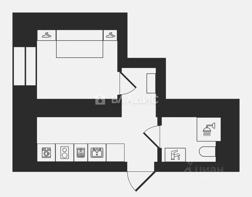 Студия Москва Нижняя Первомайская ул., 64 (16.3 м) - Фото 2