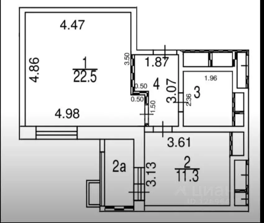 1-к кв. Москва Феодосийская ул., 7/1 (43.6 м) - Фото 2