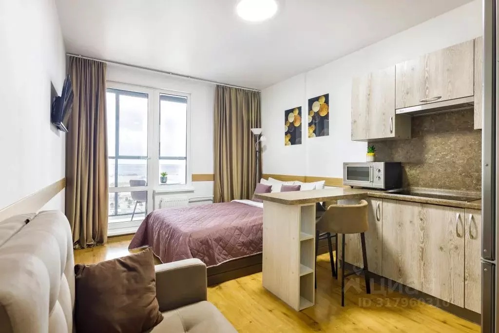 1-к кв. Санкт-Петербург бул. Александра Грина, 3 (28.0 м) - Фото 0