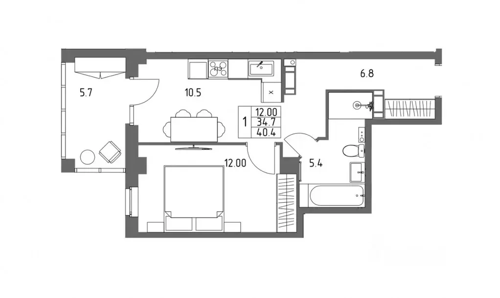 1-к кв. Волгоградская область, Волгоград ул. Имени Ивана Морозова, 4 ... - Фото 1