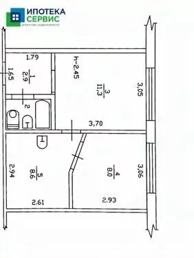 2-к кв. Приморский край, Лесозаводск ул. 9 Января, 28 (33.0 м) - Фото 1