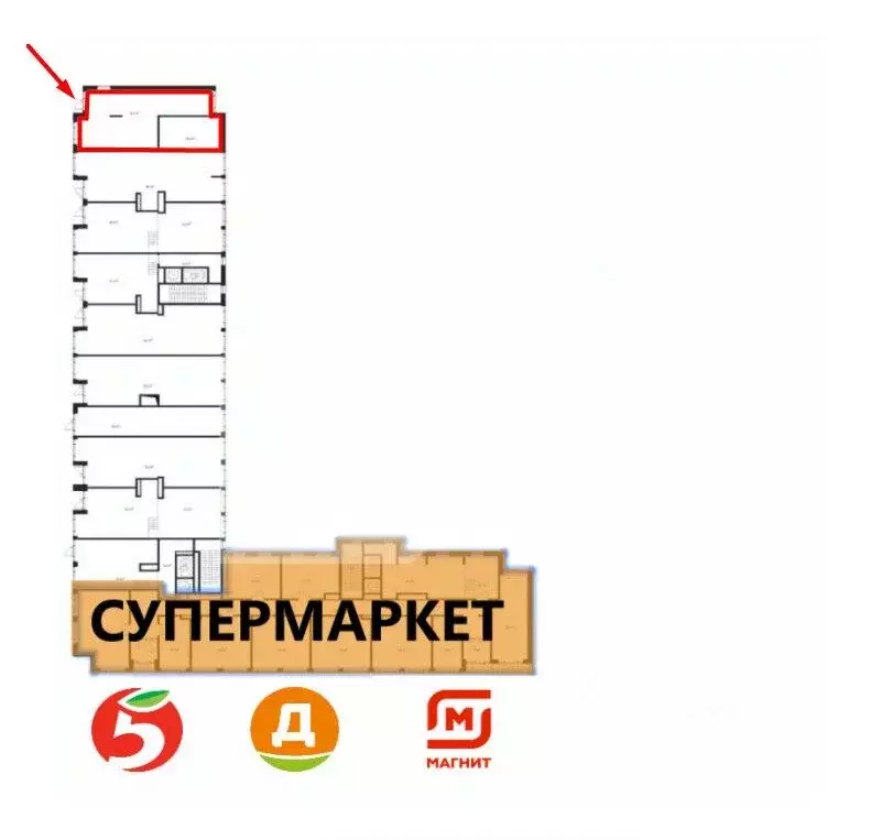 Торговая площадь в Московская область, Химки Клязьма-Старбеево мкр, ... - Фото 1