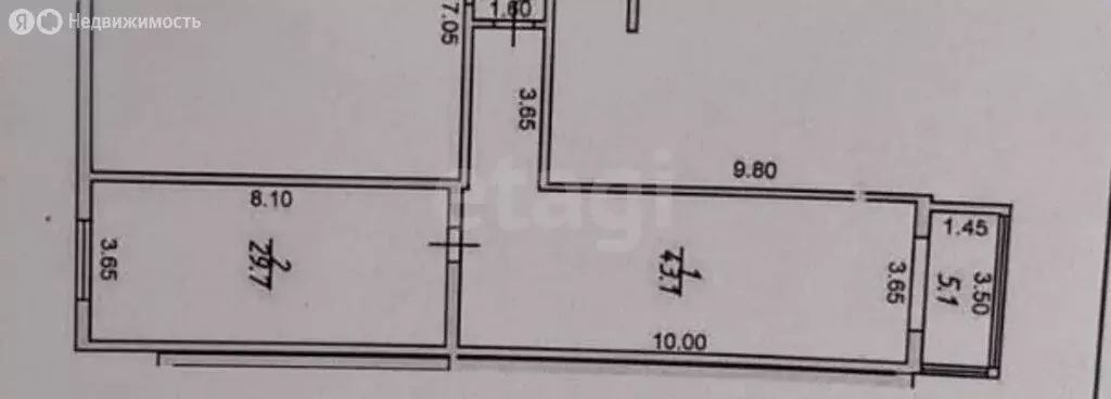 2-комнатная квартира: Махачкала, ЖСК Берёзка (78 м) - Фото 1