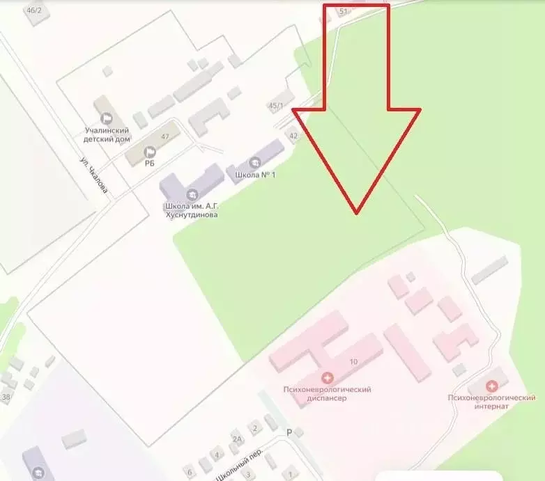 Участок в Башкортостан, Учалинский сельсовет, с. Учалы ул. Чкалова, 42 ... - Фото 1