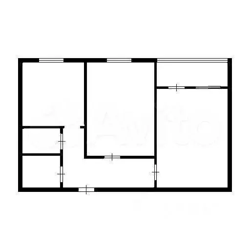 2-к. квартира, 53 м, 1/9 эт. - Фото 0