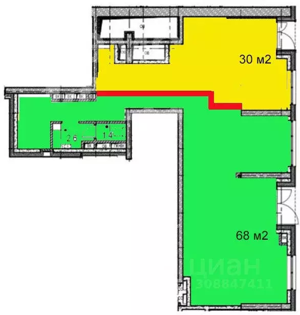 Помещение свободного назначения в Москва Дмитровское ш., 71А (30 м) - Фото 1