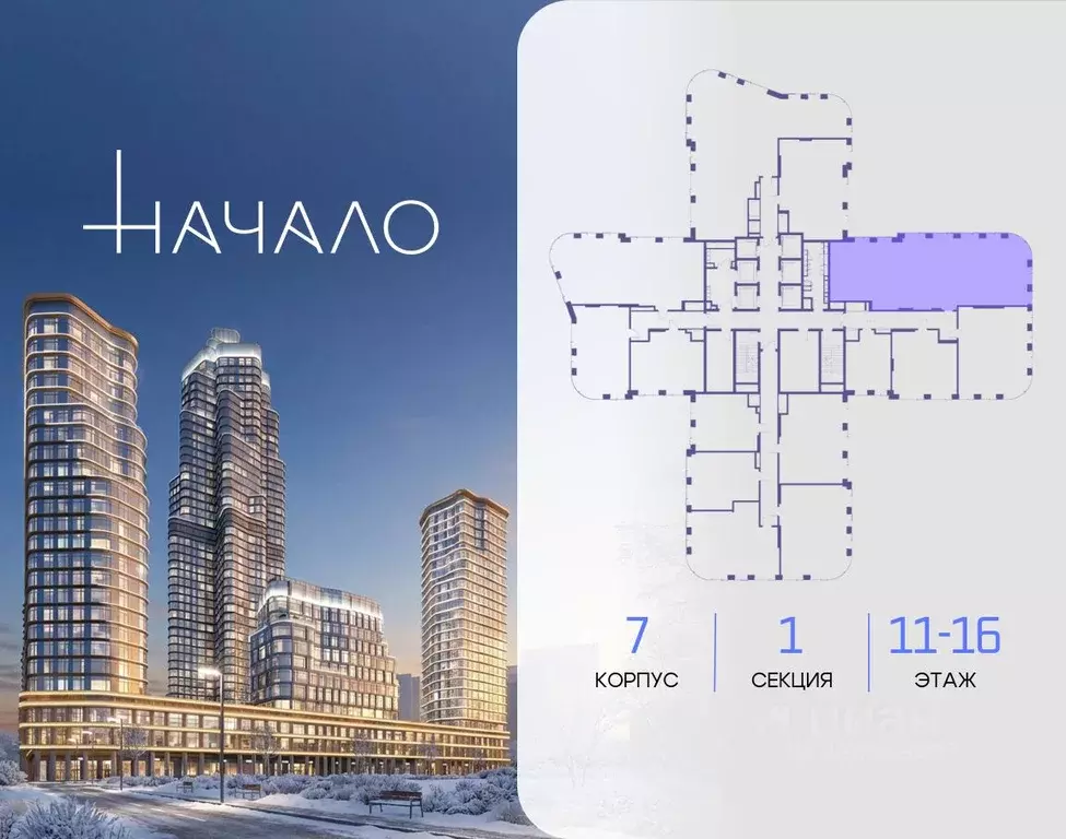 5-к кв. Москва Начало жилой комплекс (194.7 м) - Фото 2