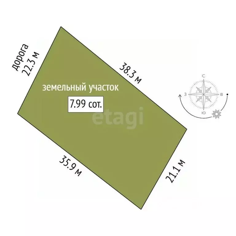 Участок в Севастополь Селена СНТ,  (7.99 сот.) - Фото 2