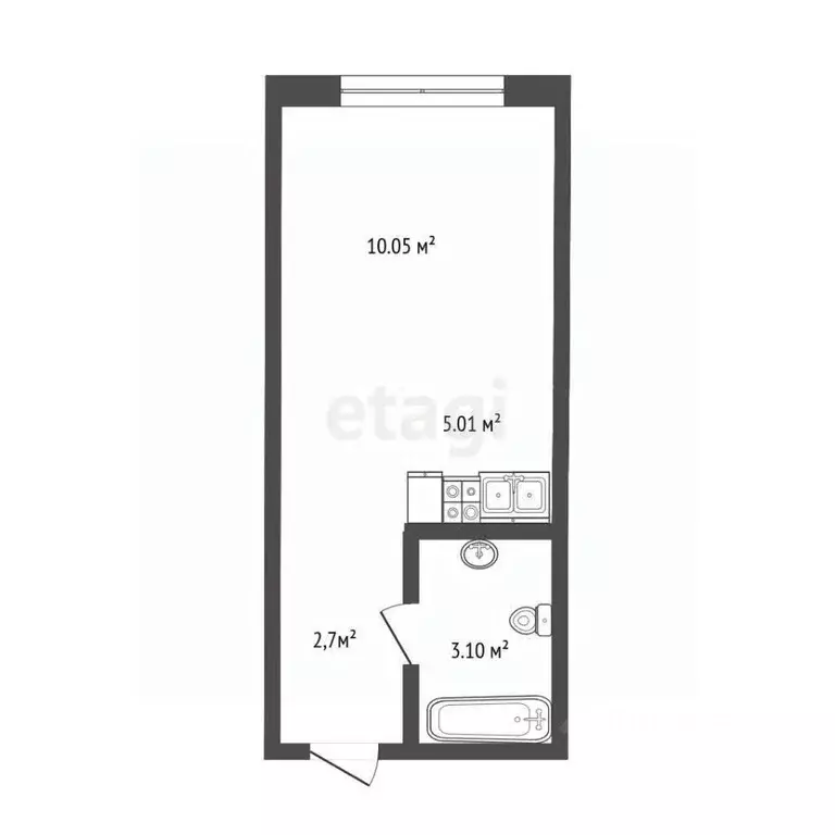 Студия Ульяновская область, Ульяновск ул. Варейкиса, 52 (20.4 м) - Фото 1