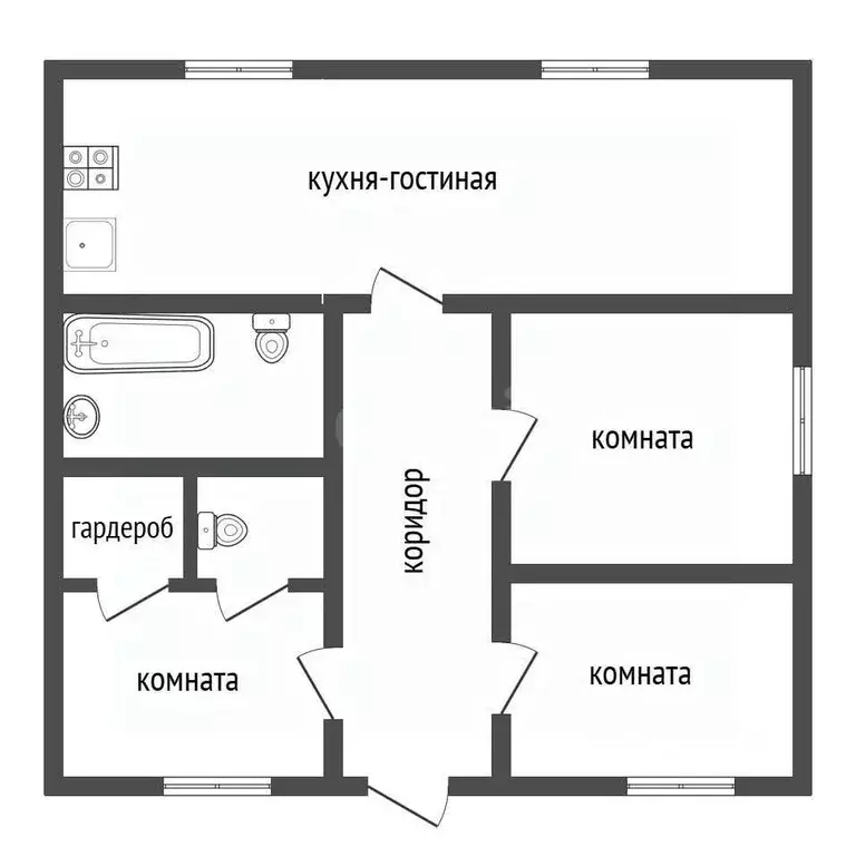 Дом в Воронежская область, с. Новая Усмань ул. Народная, 94 (110 м) - Фото 2