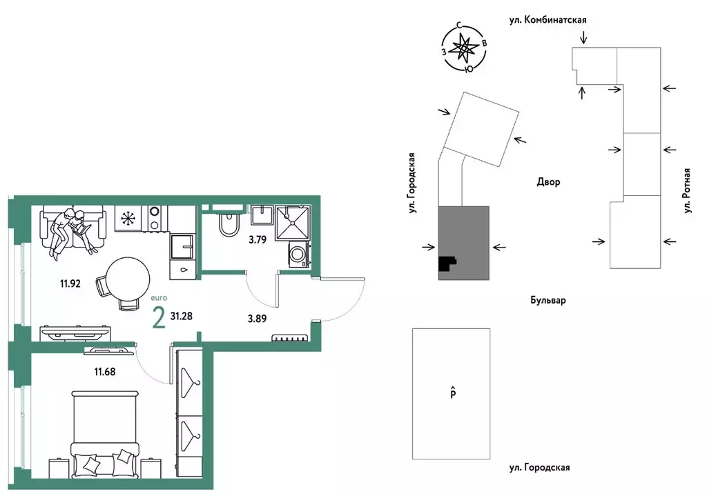 2-к кв. Свердловская область, Екатеринбург муниципальное образование, ... - Фото 1
