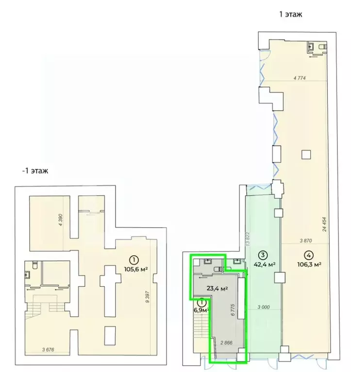 Помещение свободного назначения в Москва Большой Сухаревский пер., ... - Фото 2