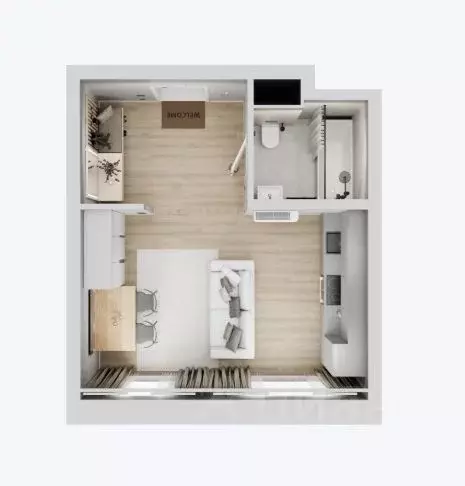 Студия Московская область, Люберцы Зенино ЖК Самолет мкр, проезд ... - Фото 0