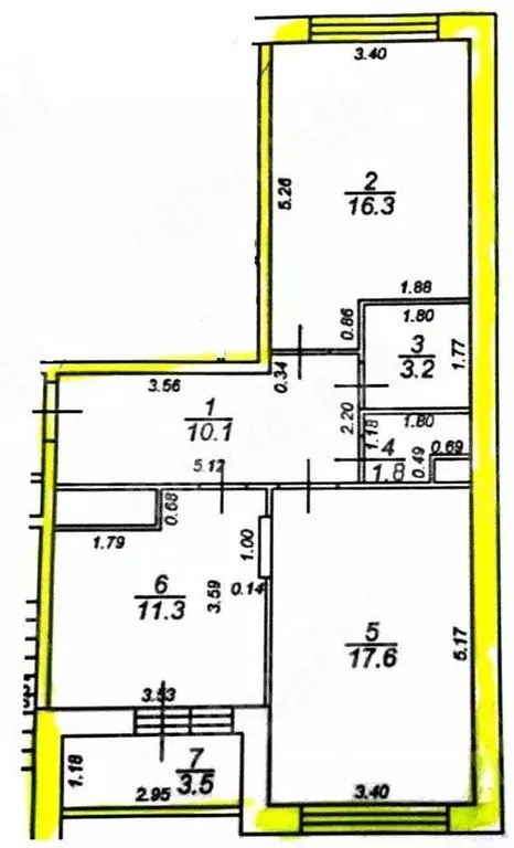 2-к кв. Тверская область, Тверь ул. Левитана, 72А (60.3 м) - Фото 2