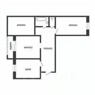 3-к кв. Курганская область, Курган ул. Василия Блюхера, 7 (60.0 м) - Фото 2