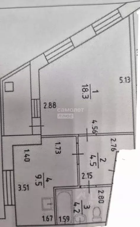 1-к кв. Пермский край, Пермь Уинская ул., 15А (36.5 м) - Фото 2
