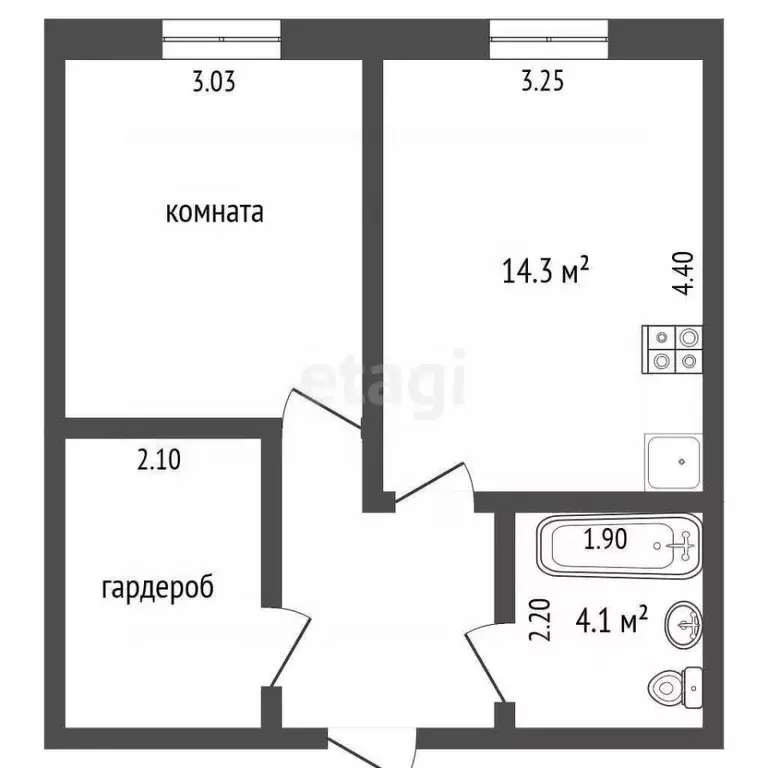 2-к кв. Москва Тайнинская ул., 9 (43.2 м) - Фото 2