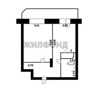 1-комнатная квартира: Новосибирск, улица Дуси Ковальчук, 244 (39 м) - Фото 1