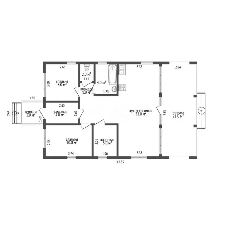 Дом в Калуга, Минская улица, 34 (69 м) - Фото 1