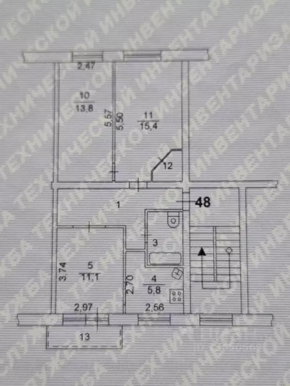 3-к кв. Челябинская область, Челябинск Тернопольская ул., 27 (60.0 м) - Фото 1