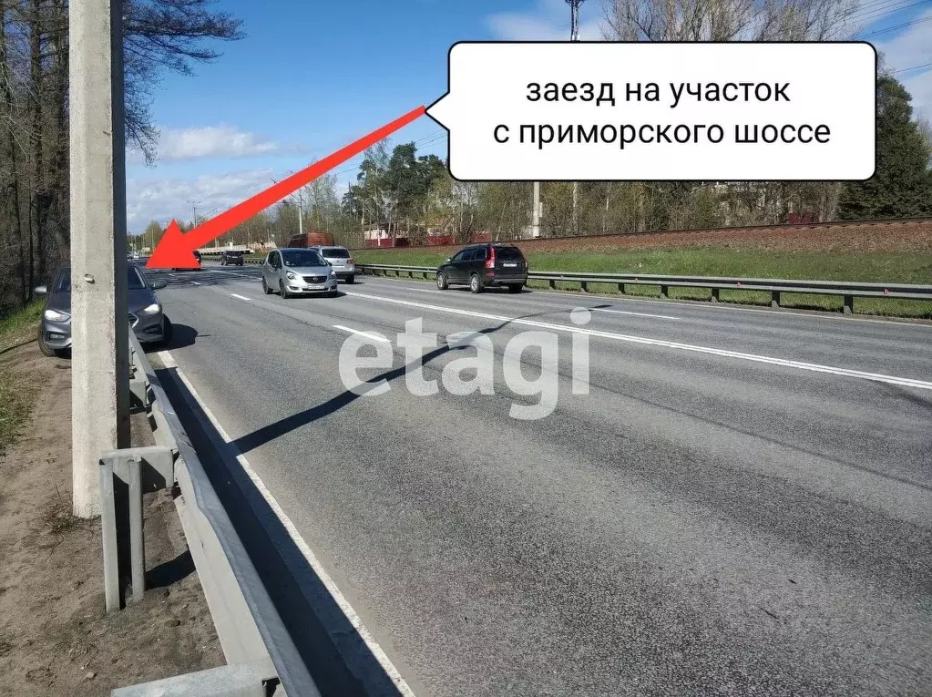 Участок в Санкт-Петербург, Санкт-Петербург, Сестрорецк Приморское ш. ... - Фото 0
