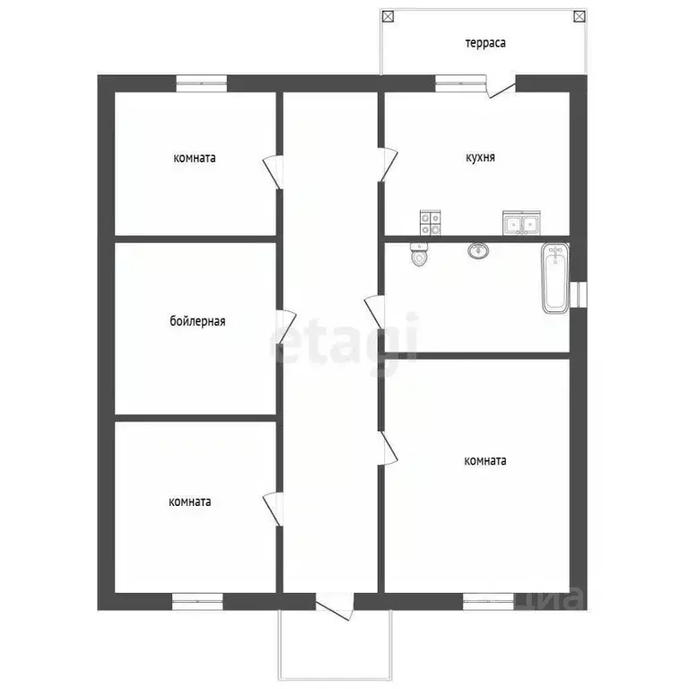 Дом в Тюменская область, Тюмень Малинка садовое товарищество, ул. ... - Фото 1