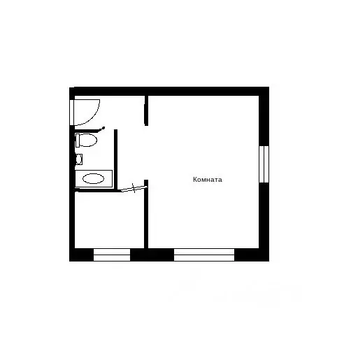 1-к кв. Чувашия, Шумерля ул. Ленина, 32 (30.7 м) - Фото 1