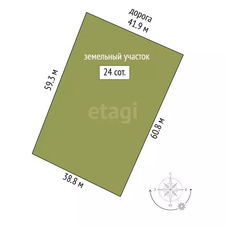 Участок, 24 сот., поселения (ижс) - Фото 1