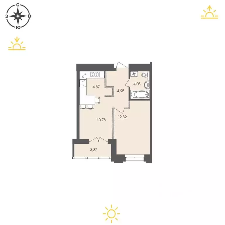 1-к кв. Иркутская область, Иркутск Энергетиков мкр,  (40.02 м) - Фото 0