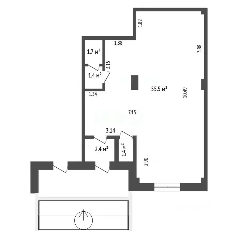 Торговая площадь в Тюменская область, Тюмень бул. Бориса Щербины, 22 ... - Фото 2