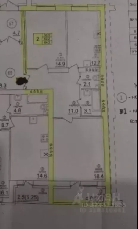 2-к кв. Самарская область, Самара просека 5-я, 151 (61.7 м) - Фото 2