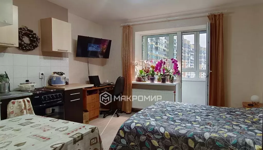 Студия Ленинградская область, Мурино Всеволожский район, ул. Шоссе в ... - Фото 1