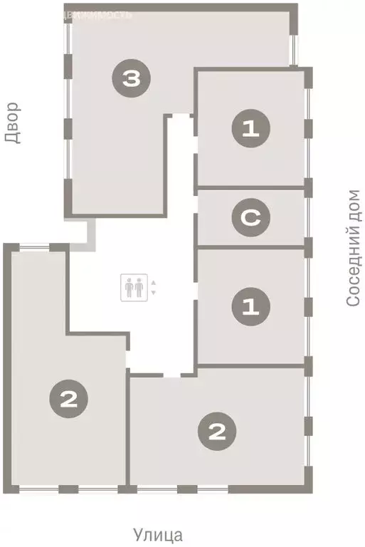 1-комнатная квартира: Тюмень, микрорайон ДОК, ЖК Октябрьский на Туре ... - Фото 2