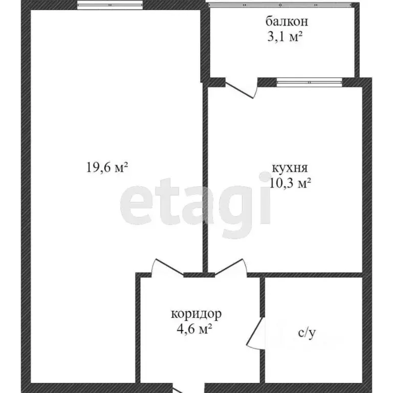 1-к кв. Ханты-Мансийский АО, Сургут ул. Ивана Захарова, 10 (36.0 м) - Фото 1