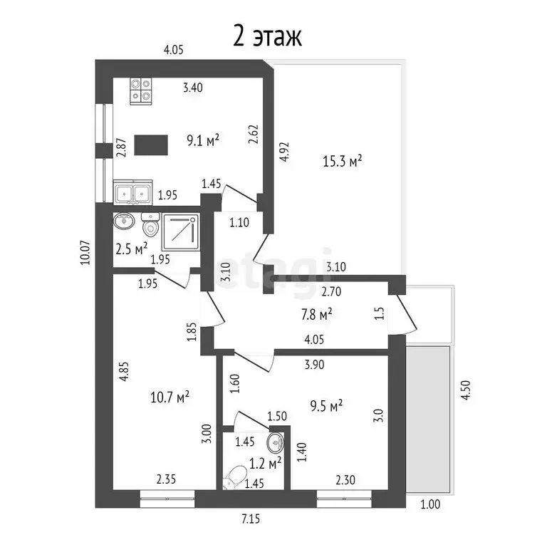 2-комнатная квартира: Анапа, улица Самбурова, 296 (79.2 м) - Фото 0