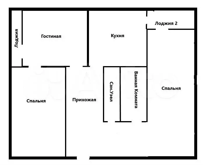 3-к. квартира, 85 м, 3/5 эт. - Фото 0