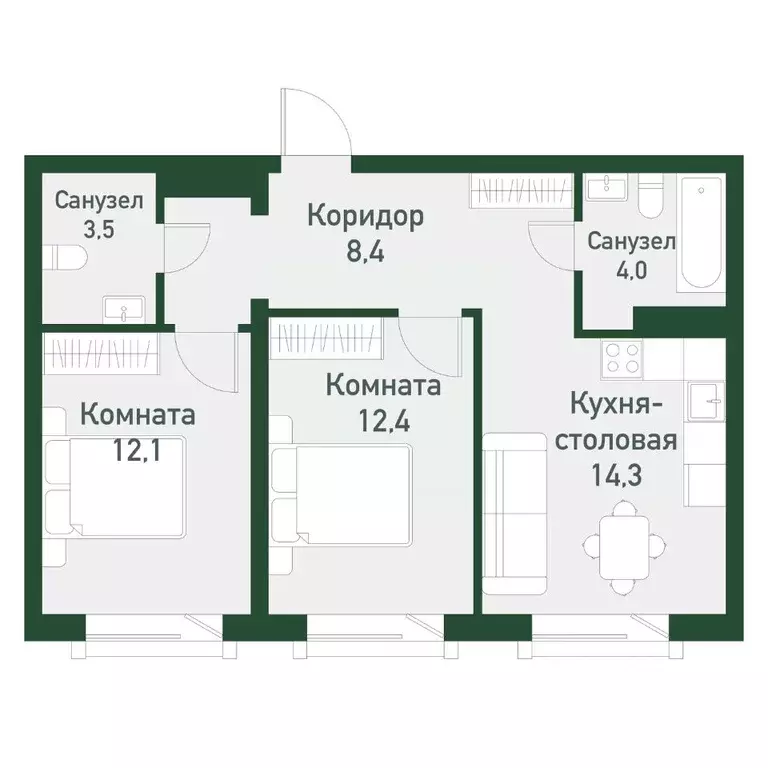 1-к кв. Челябинская область, Челябинский городской округ, пос. ... - Фото 0