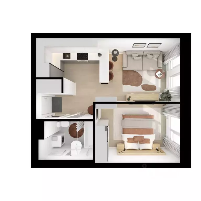 1-к кв. Московская область, Мытищи Ярославский квартал жилой комплекс, ... - Фото 2