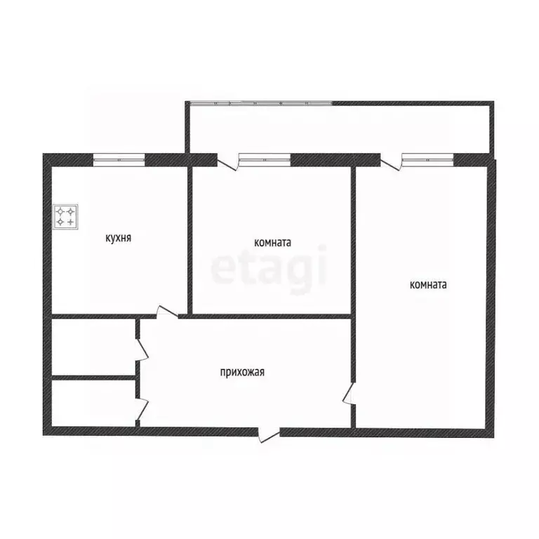 2-к кв. Костромская область, Кострома Профсоюзная ул., 42 (47.0 м) - Фото 1