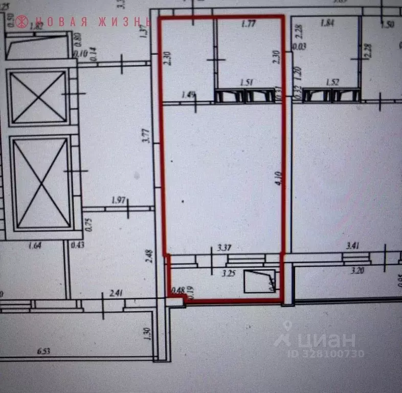 Студия Самарская область, Самара Южное ш., 11 (23.8 м) - Фото 1