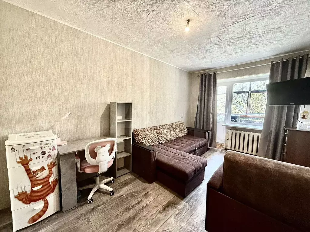 1-к. квартира, 30,6 м, 4/4 эт. - Фото 1