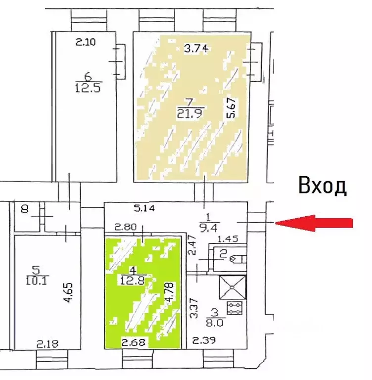 Комната Санкт-Петербург Московский просп., 63 (12.8 м) - Фото 1