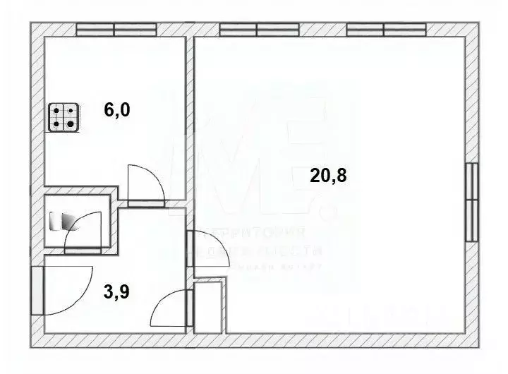 1-к кв. Калининградская область, Калининград Ялтинская ул., 75 (32.0 ... - Фото 1