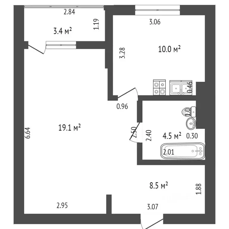 1-к кв. Крым, Симферополь ул. Караманова, 3 (41.1 м) - Фото 2