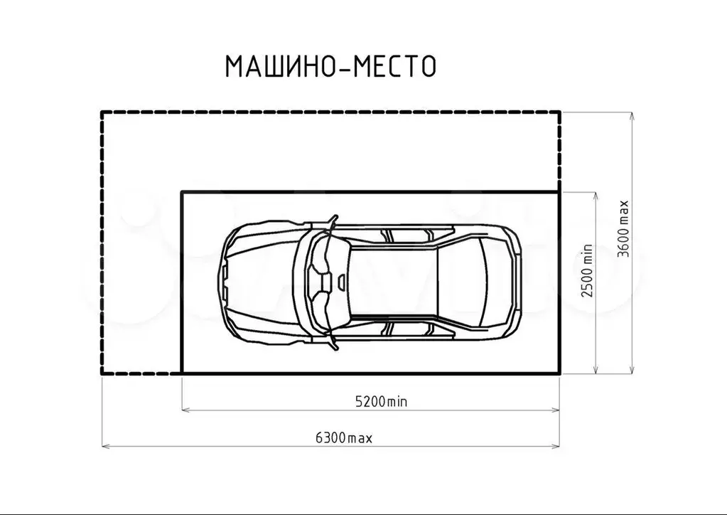 Машиноместо, 13 м - Фото 0