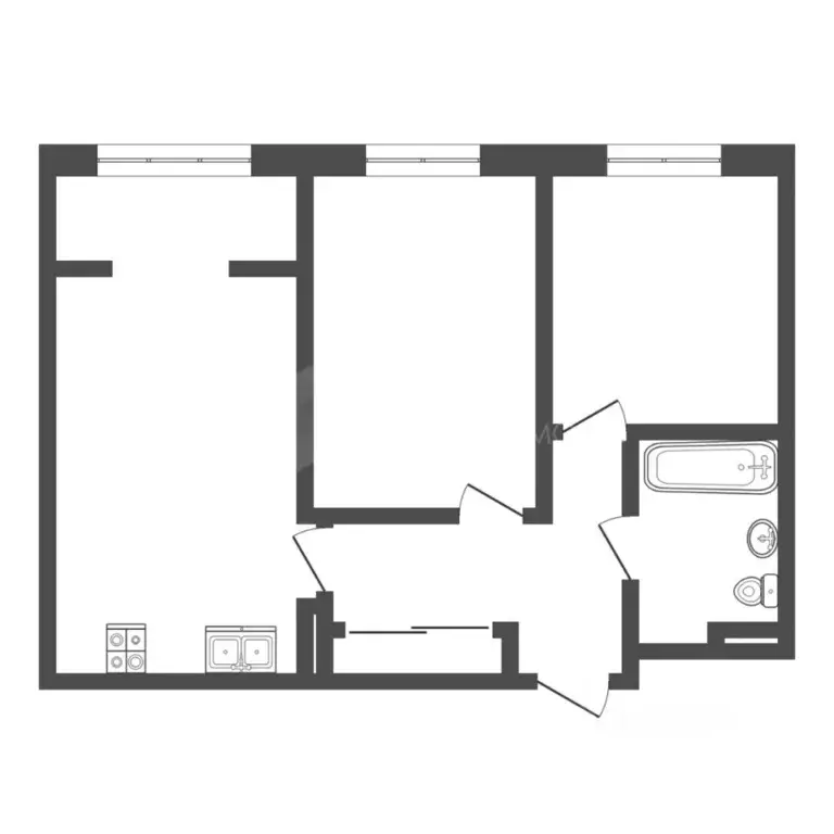 2-к кв. Тюменская область, Тюмень ул. Газовиков, 73к4 (56.3 м) - Фото 1