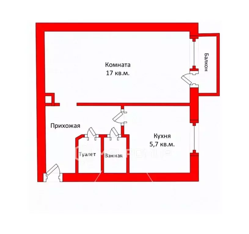 1-к кв. Санкт-Петербург Бухарестская ул., 27К2 (30.8 м) - Фото 1