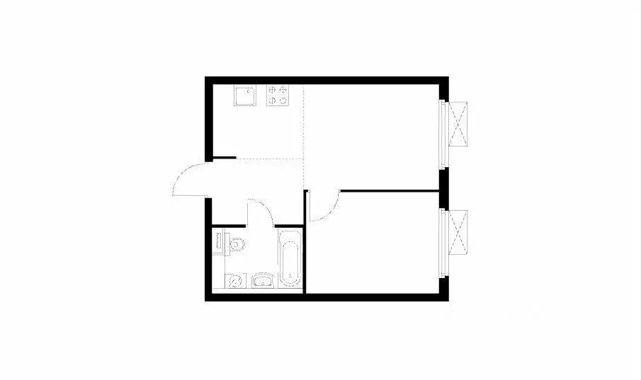 2-комнатная квартира: Москва, Малая Очаковская улица, 4Ак1 (35.2 м) - Фото 1