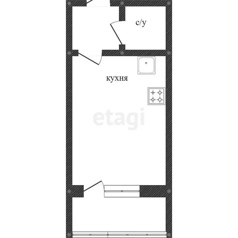 Квартира-студия: Краснодар, улица Автолюбителей, 1Дк1 (19.5 м) - Фото 1